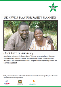 We Have a Plan for Family Planning (Male Vasectomy)