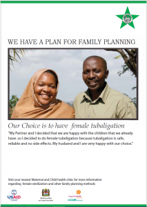 We Have a Plan for Family Planning (Female Tubaligation)