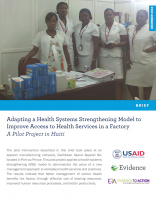 Adapting a Health Systems Strengthening Model to Improve Access to Health Services in a Factory: A Pilot Project in Haiti